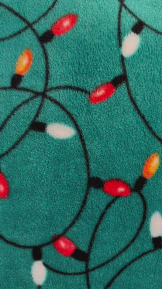 Festive String Light Fabric Pattern