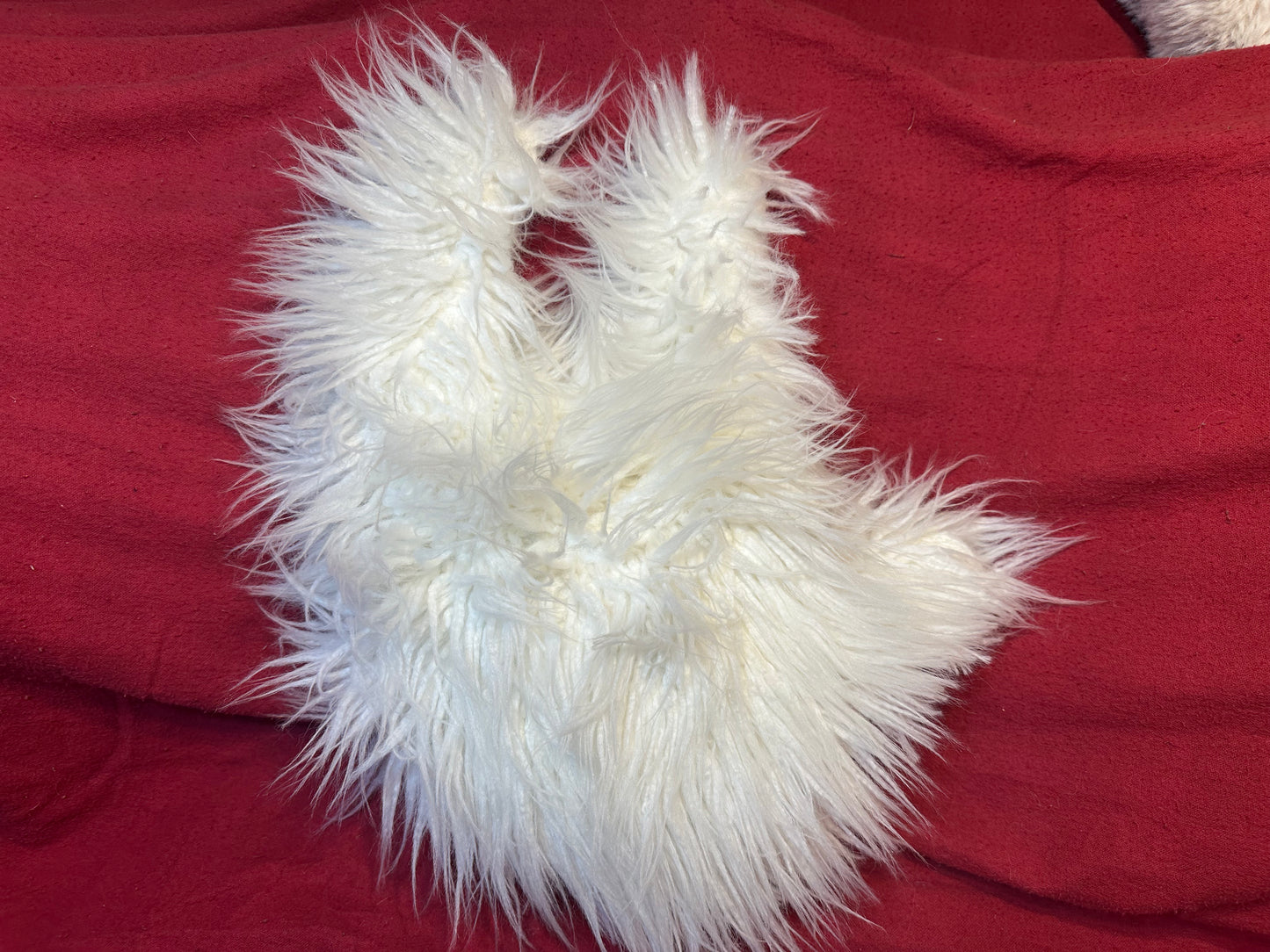 White Furry 'ILY' Pillow